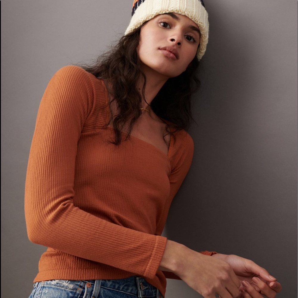 Anthropologie 
 | ARI SQUARE NECK TOP | Size S - Picture 2 of 6